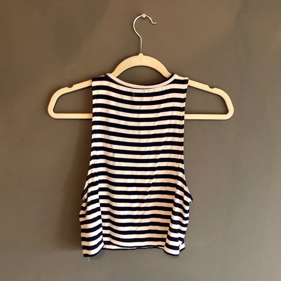 Blue and white striped tank top! - Picture 2 of 2